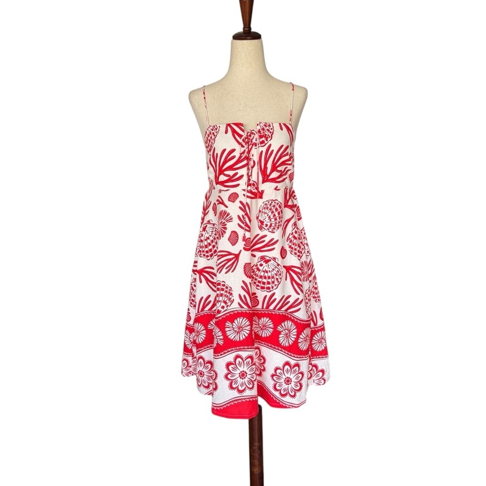 Calypso St. Barth Coral Shell Print Dress sz Medium